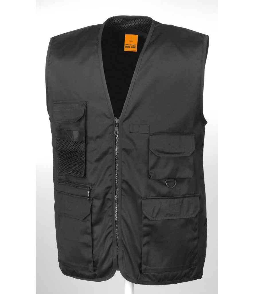 Result - Work-Guard Safari Waistcoat - RS45 BLK S