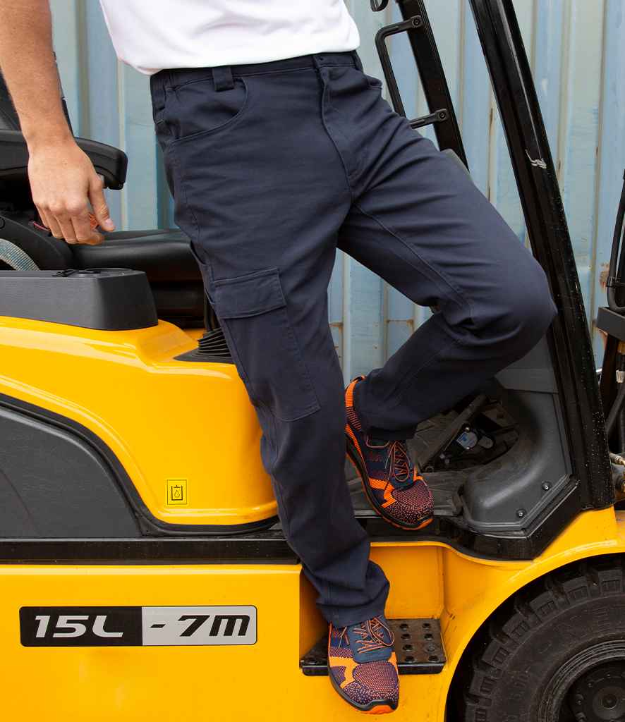 Result - Work-Guard Super Stretch Slim Chino Trousers - RS470M NAV XS/R