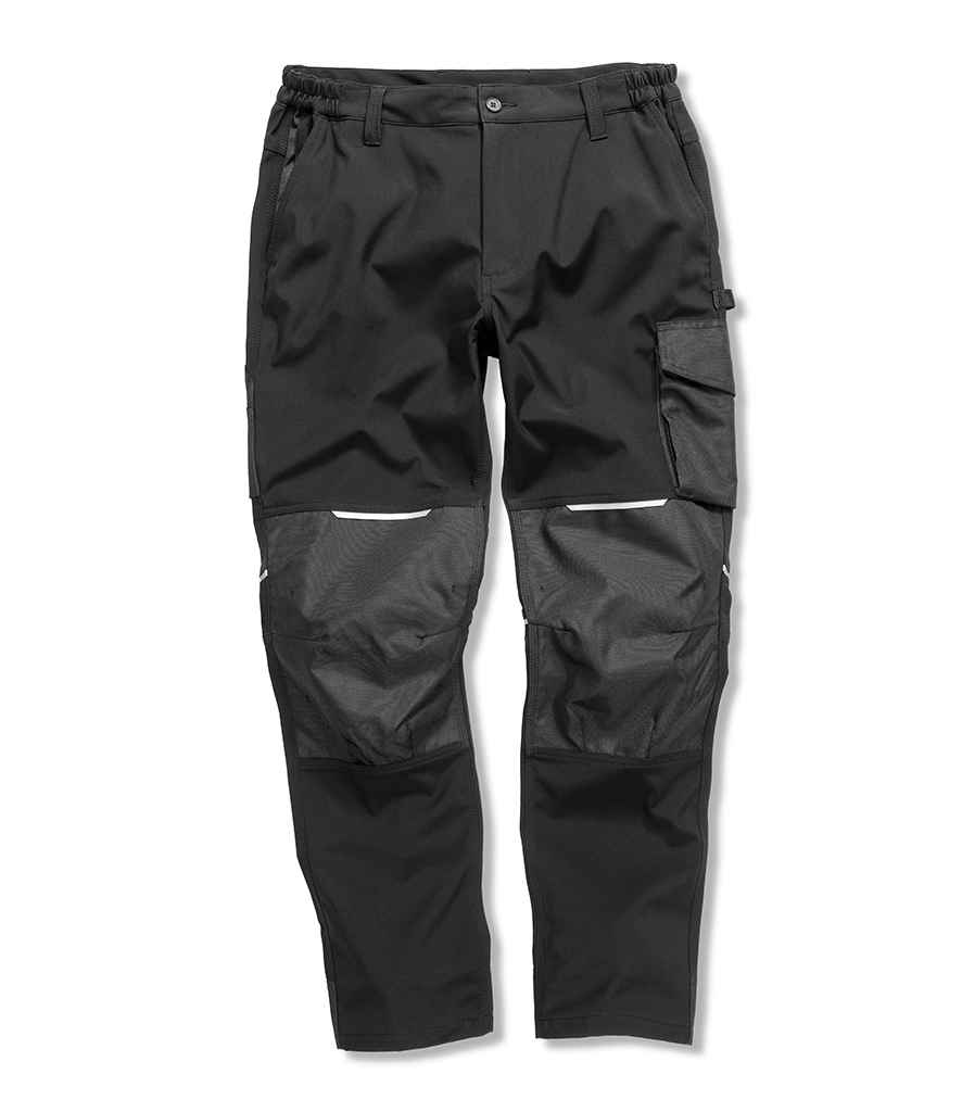 Result - Work-Guard Slim Fit Soft Shell Trousers - RS473 BLK XS