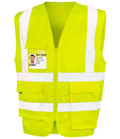 Result - Safe-Guard Heavy Duty Poly/Cotton Security Vest - RS477 BLK S
