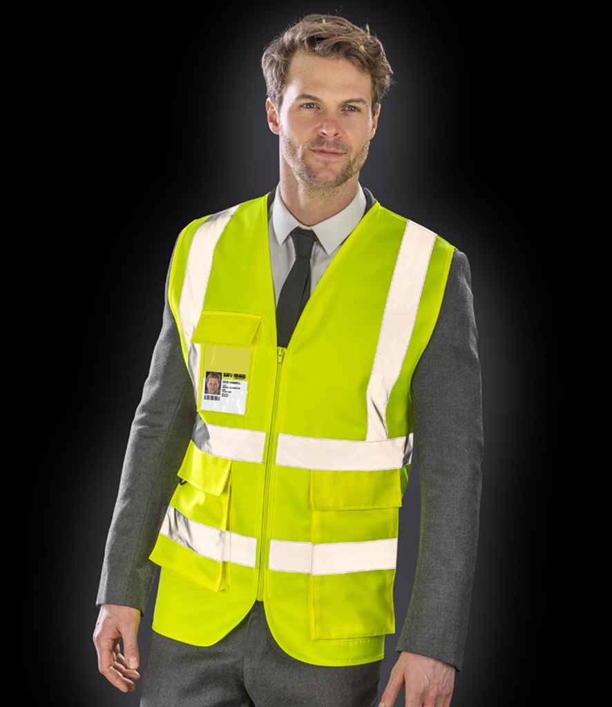 Result - Safe-Guard Heavy Duty Poly/Cotton Security Vest - RS477 YEL S