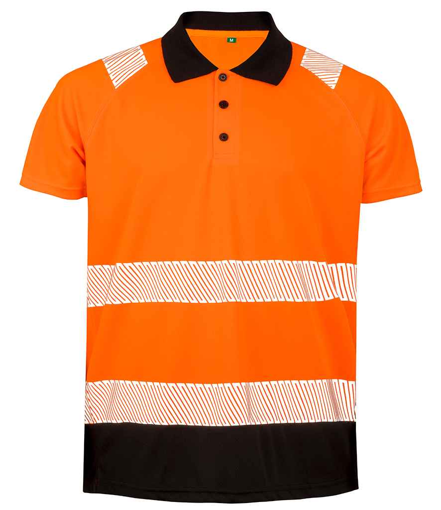 Result - Genuine Recycled Safety Polo Shirt - RS501 FLO S/M