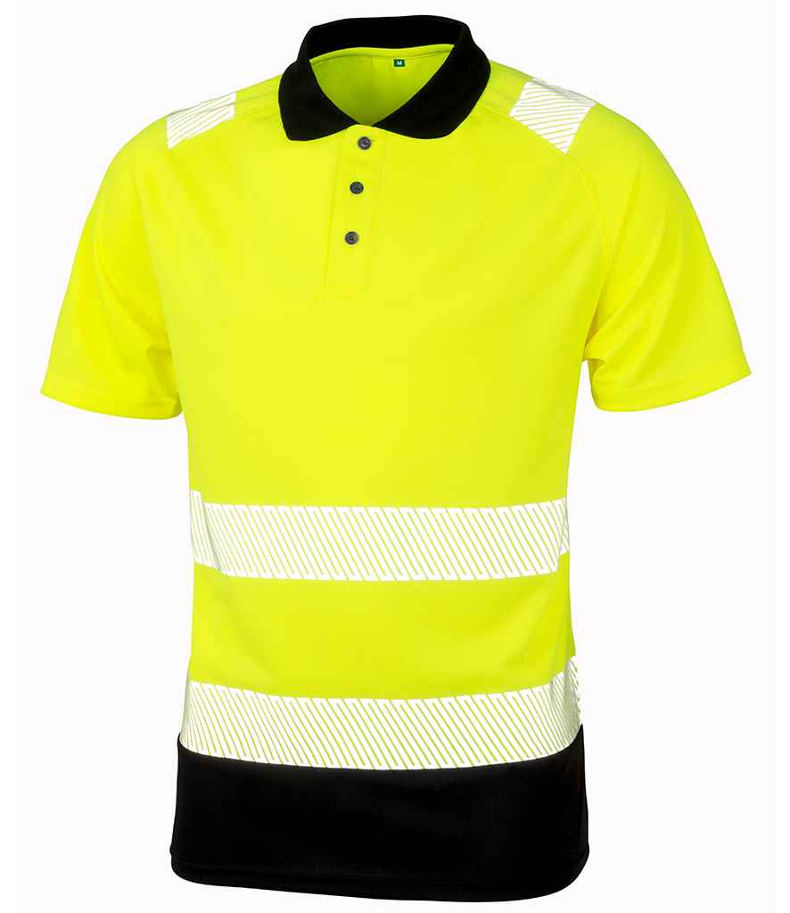 Result - Genuine Recycled Safety Polo Shirt - RS501 FLO S/M