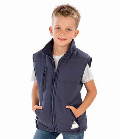Result - Kids Ultra Padded Bodywarmer - RS88B NAV 2-3