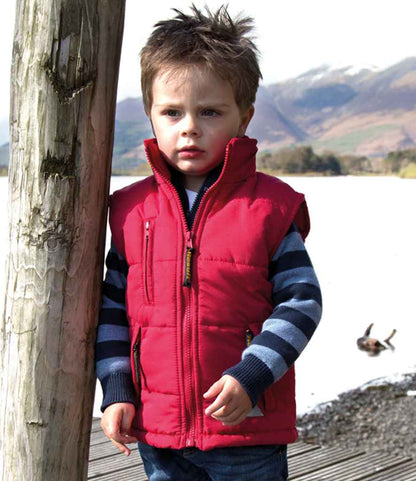 Result - Kids Ultra Padded Bodywarmer - RS88B RED 2-3