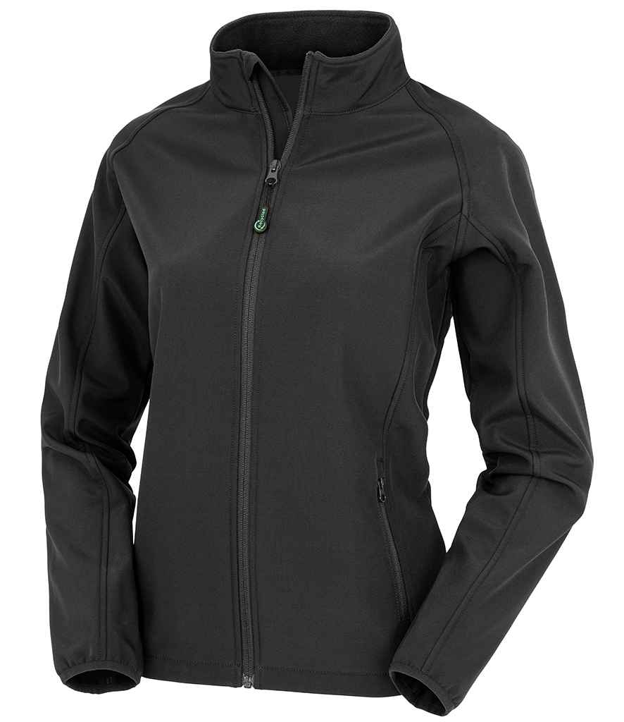 Rezultat – oryginalna damska kurtka softshell z recyklingu, nadająca się do nadruku