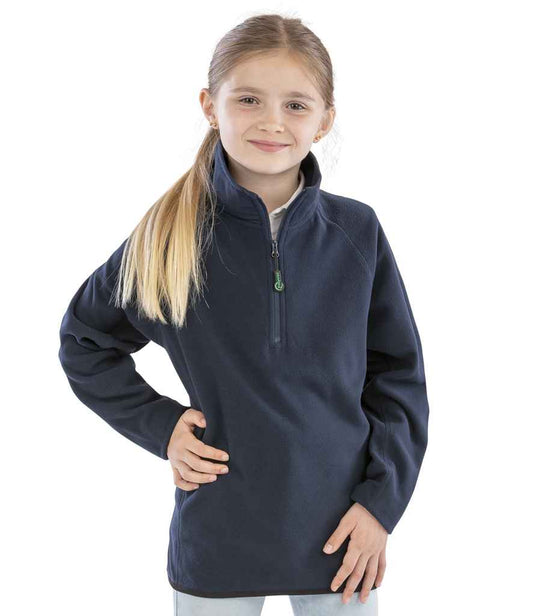 Result - Genuine Recycled Kids Zip Neck Micro Fleece