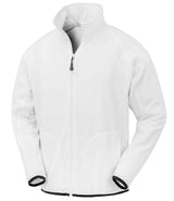 Result - Recycled Micro Fleece Jacket - White (Front)