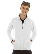 Result - Recycled Micro Fleece Jacket - White (Model)