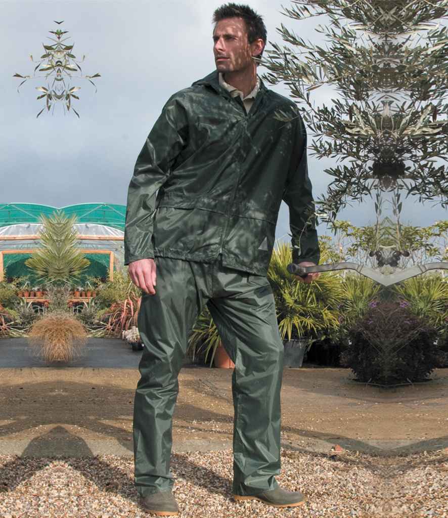 Result - Waterproof Jacket/Trouser Suit in Carry Bag - RS95 OLI S