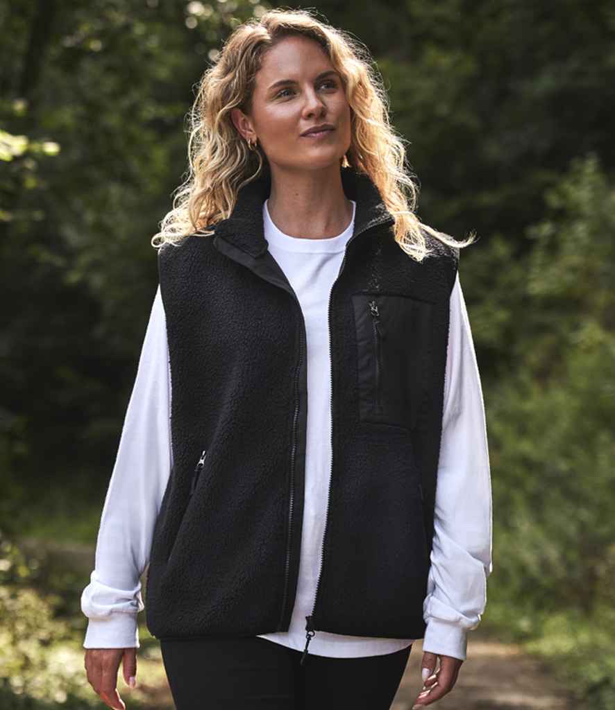 Ravine - Unisex Borg Fleece Gilet - RV302 BLK XS