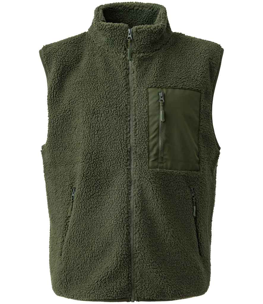 Ravine - Unisex Borg Fleece Gilet - RV302 NAT XS