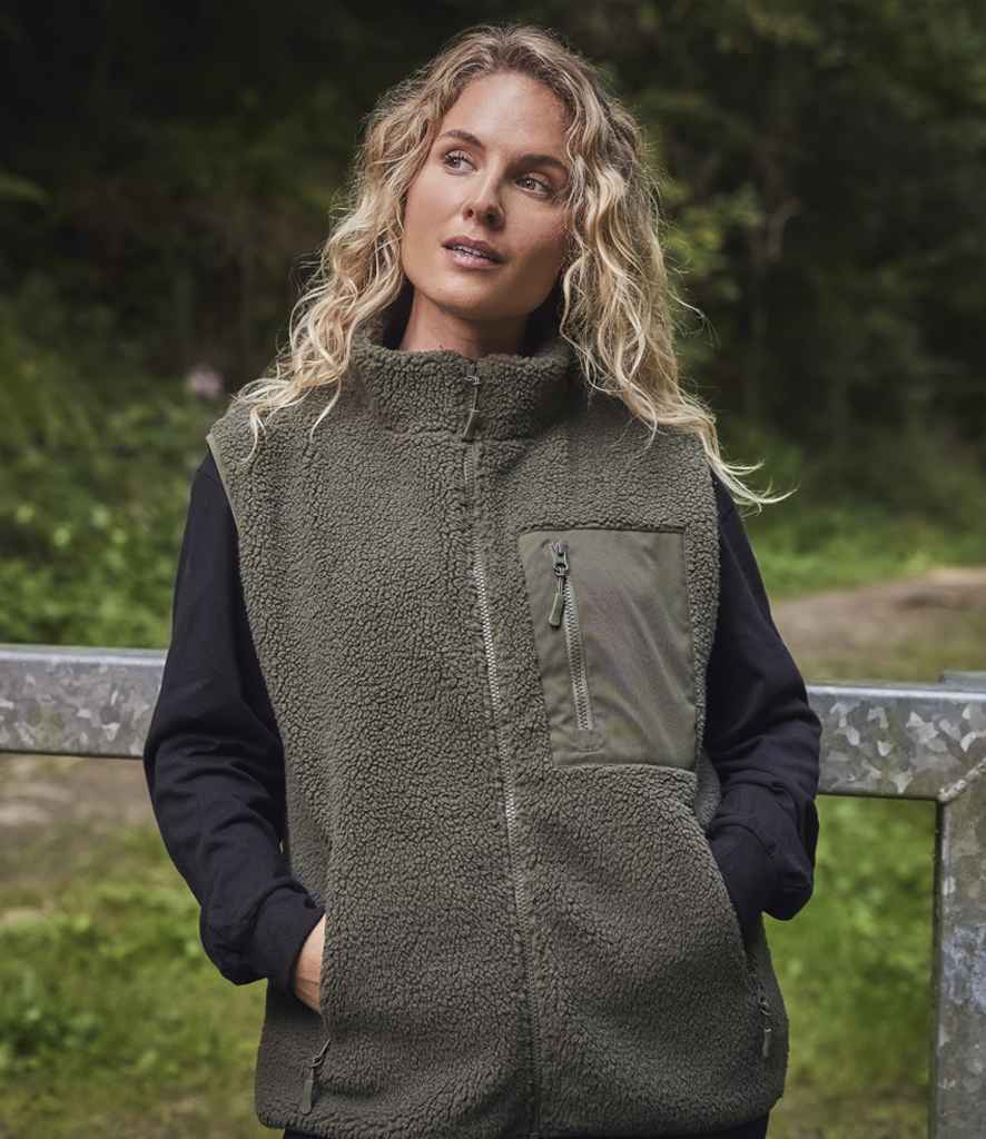Ravine - Unisex Borg Fleece Gilet - RV302 OLI XS