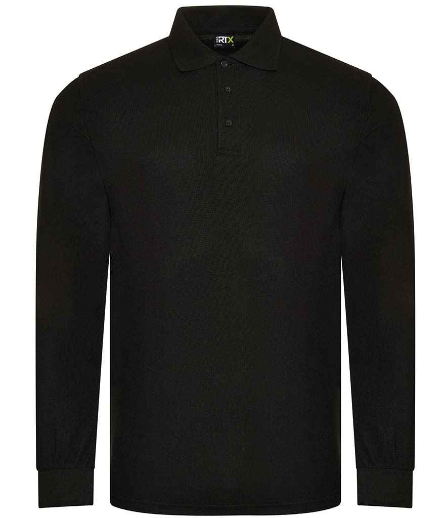 Pro RTX - Pro Long Sleeve Piqué Polo Shirt - RX102 BLK S