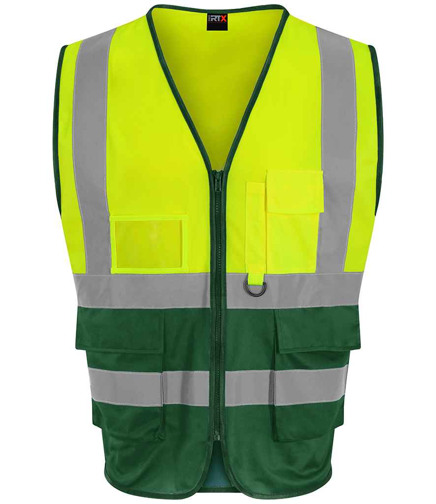 Pro RTX - High Visibility Executive Waistcoat - RX705 Y/PCG S