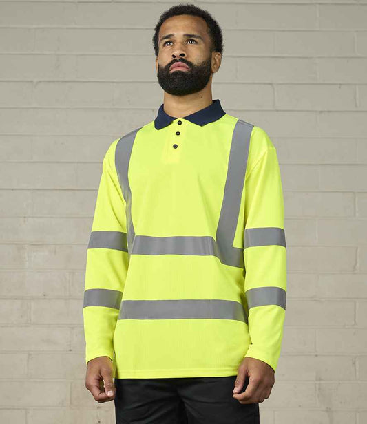 Pro RTX - High Visibility Long Sleeve Polo Shirt - Pierre Francis