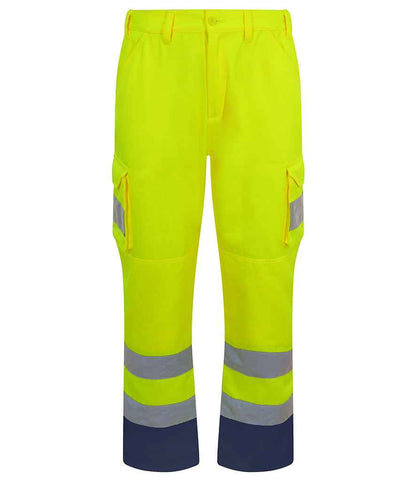 Pro RTX - High Visibility Cargo Trousers - RX760 YEL S/R