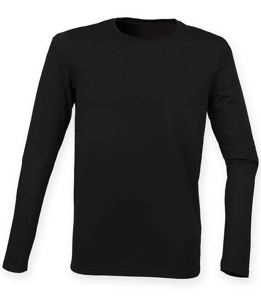 SF Clothing - Feel Good Stretch Long Sleeve T-Shirt - SF124 BLK S
