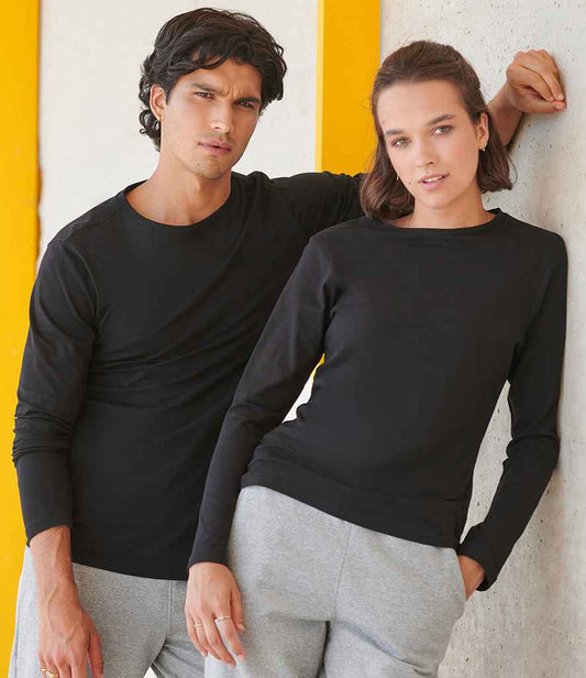 SF Clothing - Feel Good Stretch Long Sleeve T-Shirt - SF124 BLK S