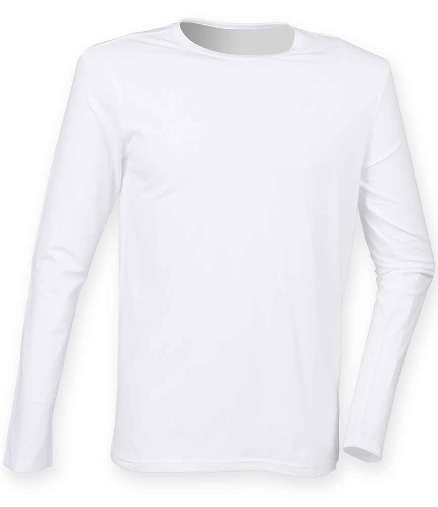 SF Clothing - Feel Good Stretch Long Sleeve T-Shirt - SF124 WHI S