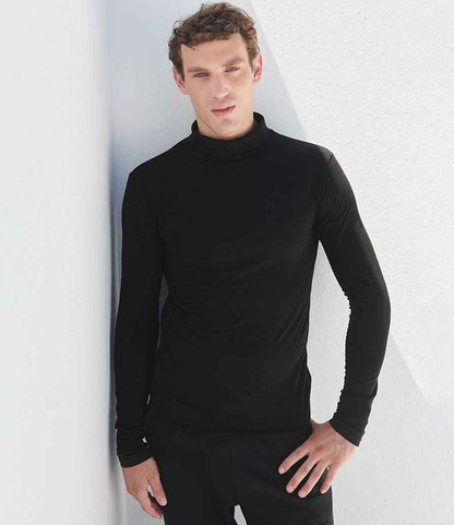 SF - Men Feel Good Stretch Roll Neck Top - SF125 BLK S