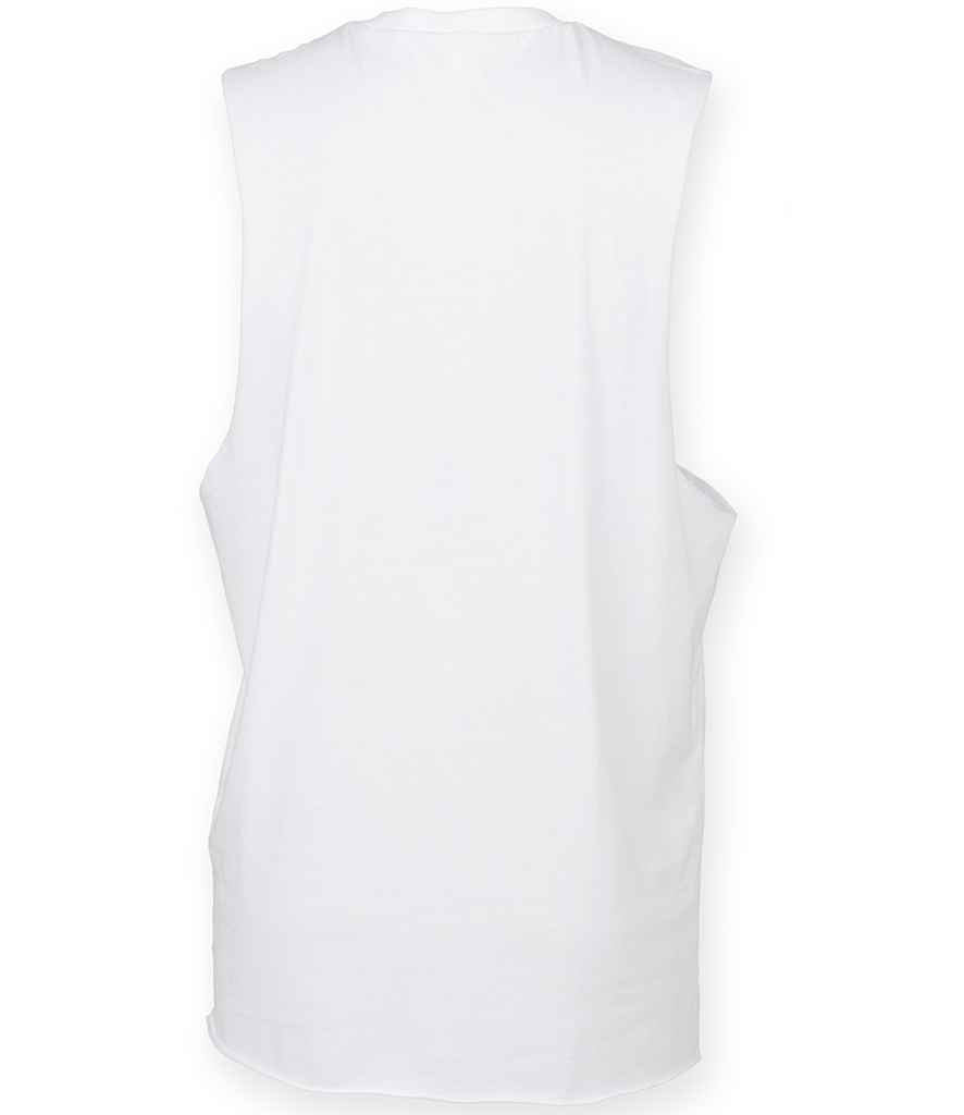 SF - Men High Neck Vest - White (Back)