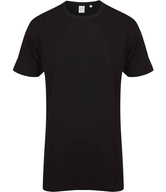 SF - Men Longline Dipped Hem T-Shirt