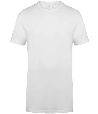 SF - Men Longline Dipped Hem T-Shirt - SF258 BLK S