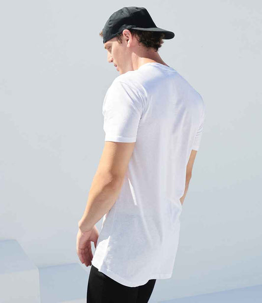 SF - Men Longline Dipped Hem T-Shirt - Pierre Francis