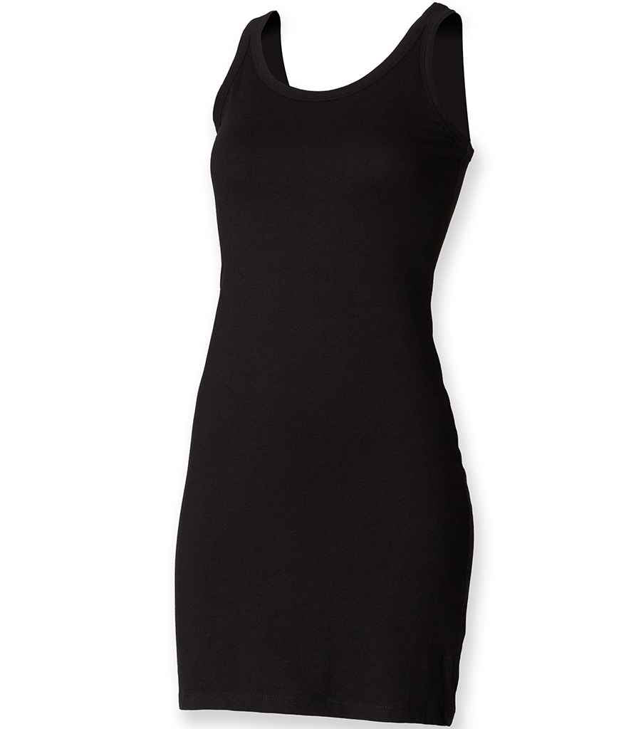 SF - Ladies Tank Dress - SK104 BLK S