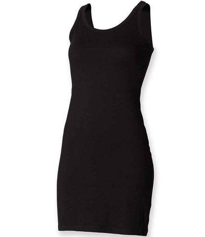 SF - Ladies Tank Dress - SK104 BLK S