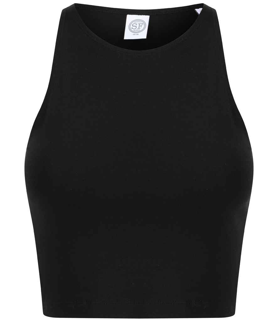 SF - Ladies Cropped Top - SK106 BLK XS