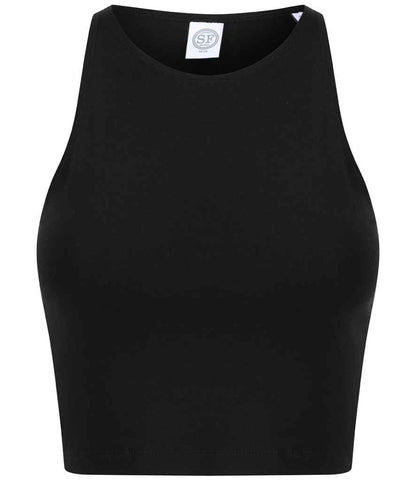 SF - Ladies Cropped Top - SK106 BLK XS