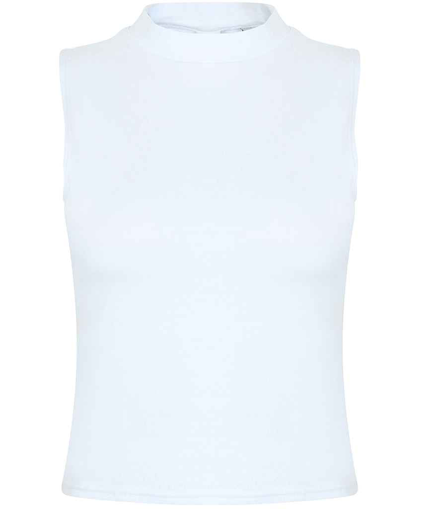 SF - Ladies High Neck Crop Vest - SK170 BLK XS