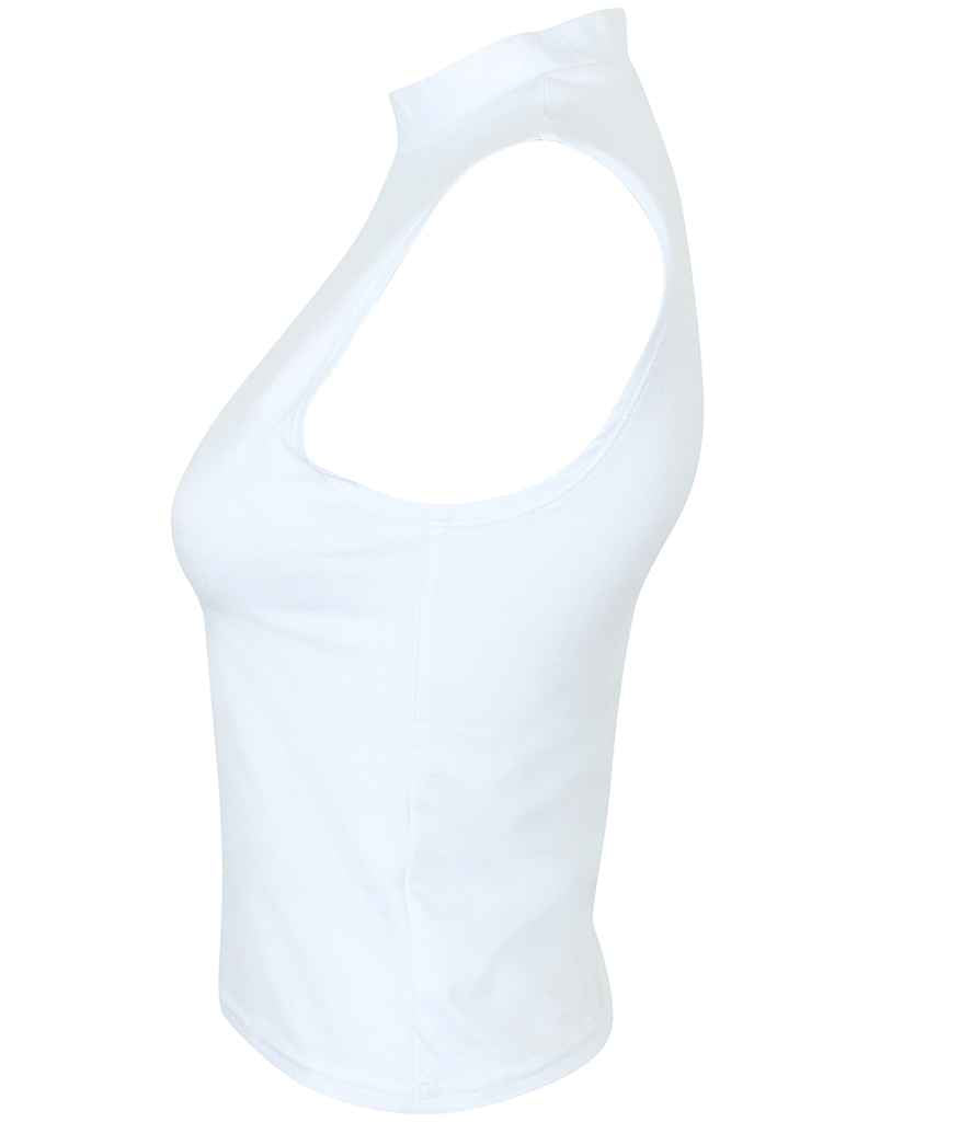 SF - Ladies High Neck Crop Vest - Pierre Francis