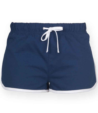 SF Clothing - Ladies Retro Shorts - SK69 NV/WH XS
