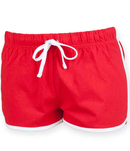 SF Clothing - Ladies Retro Shorts - SK69 RD/YL XS