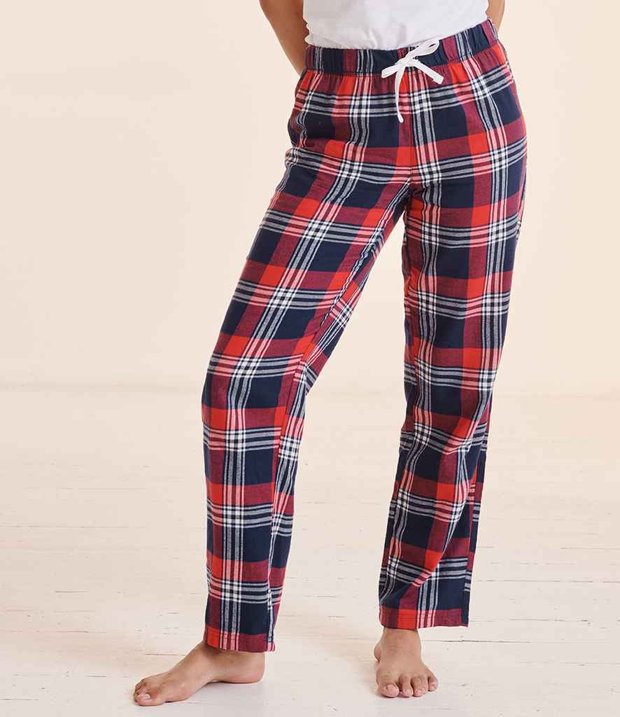 SF Clothing - Ladies Tartan Lounge Pants - SK83 RD/NV XXS