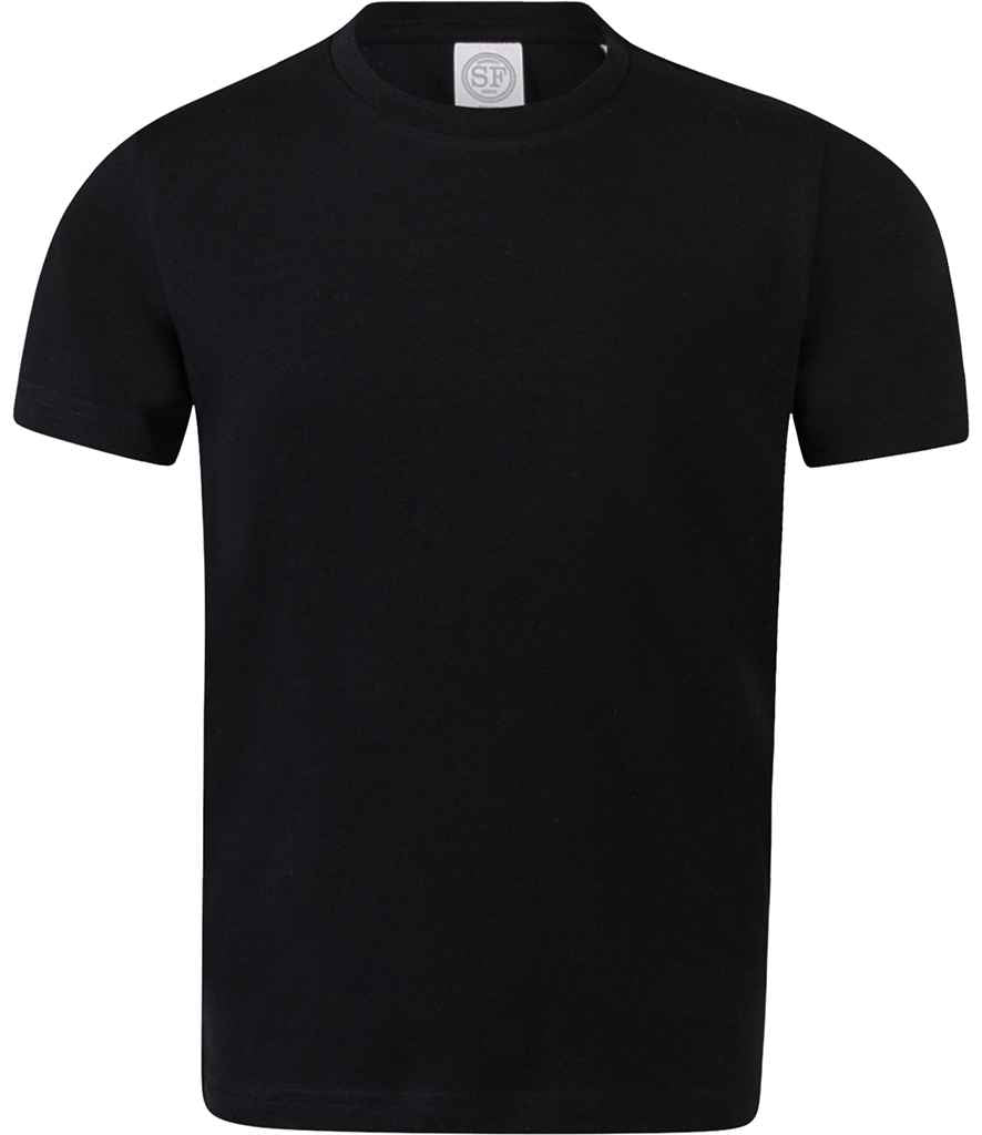 SF Clothing - Kids Feel Good Stretch T-Shirt - SM121 BLK 3-4