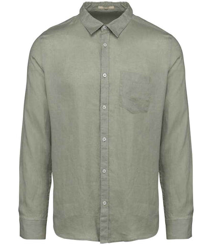 Spasso - Long Sleeve Linen Shirt - SP504 ALG S