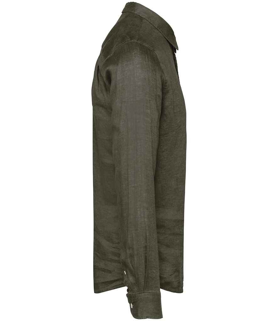 Spasso - Long Sleeve Linen Shirt - Pierre Francis