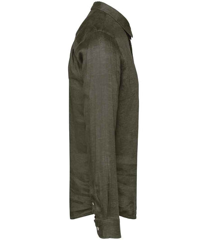 Spasso - Long Sleeve Linen Shirt - Pierre Francis