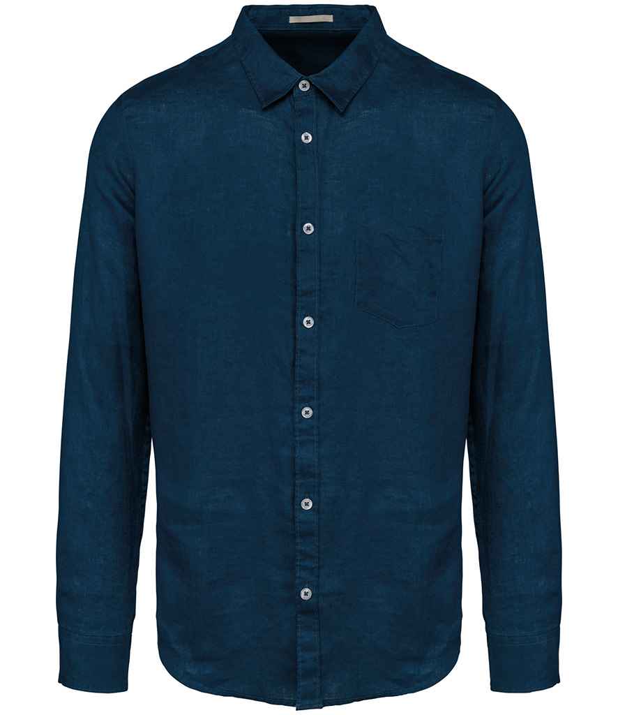 Spasso - Long Sleeve Linen Shirt - SP504 PKB S