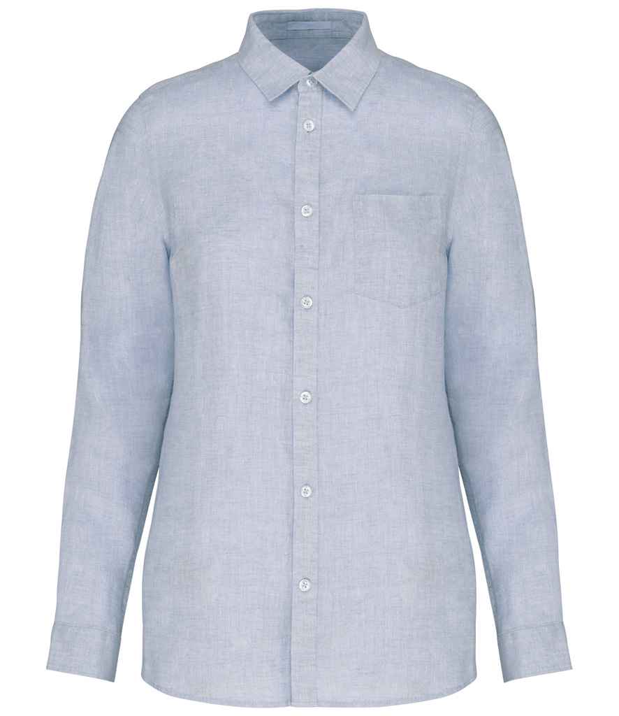 Spasso - Ladies Long Sleeve Linen Shirt - SP505 LIB XS