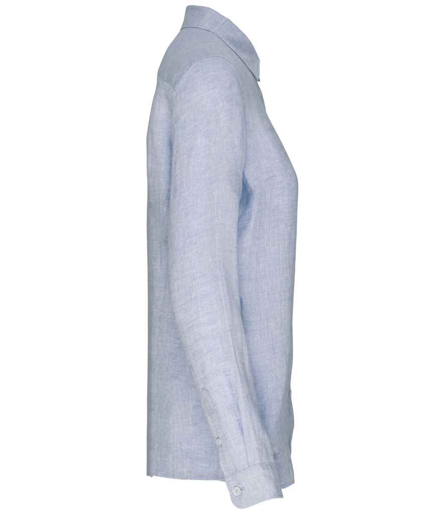 Spasso - Ladies Long Sleeve Linen Shirt - Pierre Francis