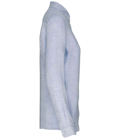 Spasso - Ladies Long Sleeve Linen Shirt - Pierre Francis