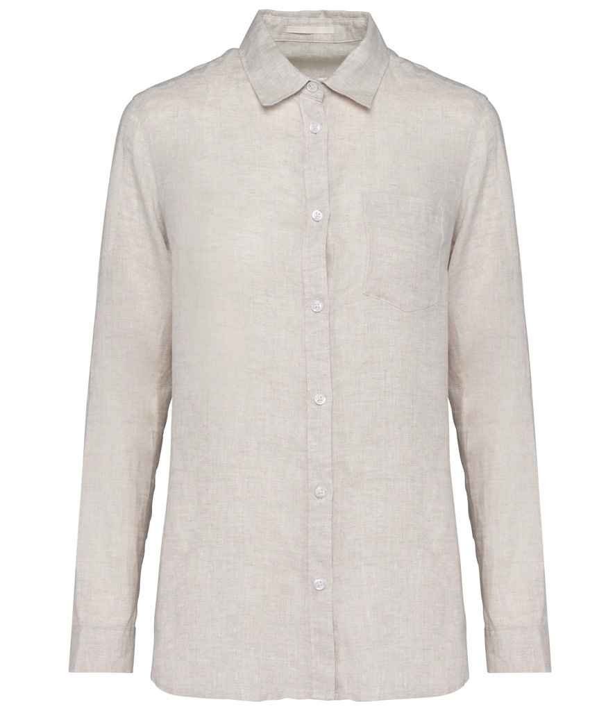 Spasso - Ladies Long Sleeve Linen Shirt - Pierre Francis