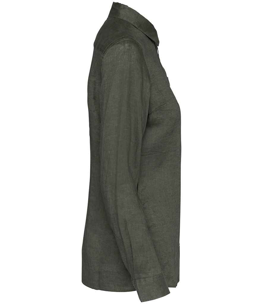 Spasso - Ladies Long Sleeve Linen Shirt - Pierre Francis