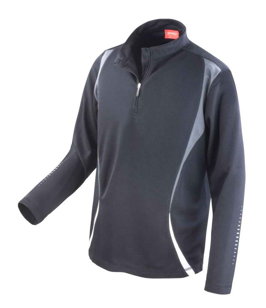 Spiro - Unisex Zip Neck Trial Training Top - Pierre Francis