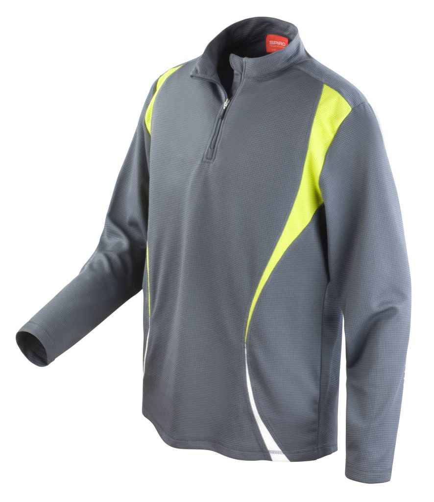Spiro - Unisex Zip Neck Trial Training Top - Pierre Francis